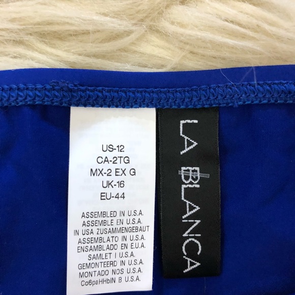 La Blanca royal blue bikini bottoms - Picture 2 of 5